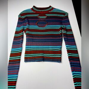 A colorful long sleeve shirt